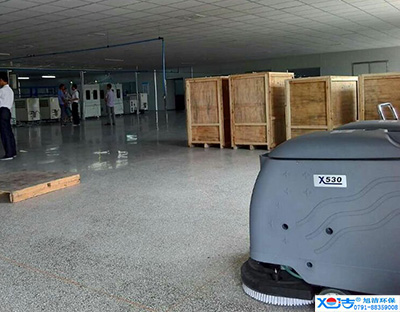 旭潔洗地機(jī)在手，車間廠房地面清潔我有